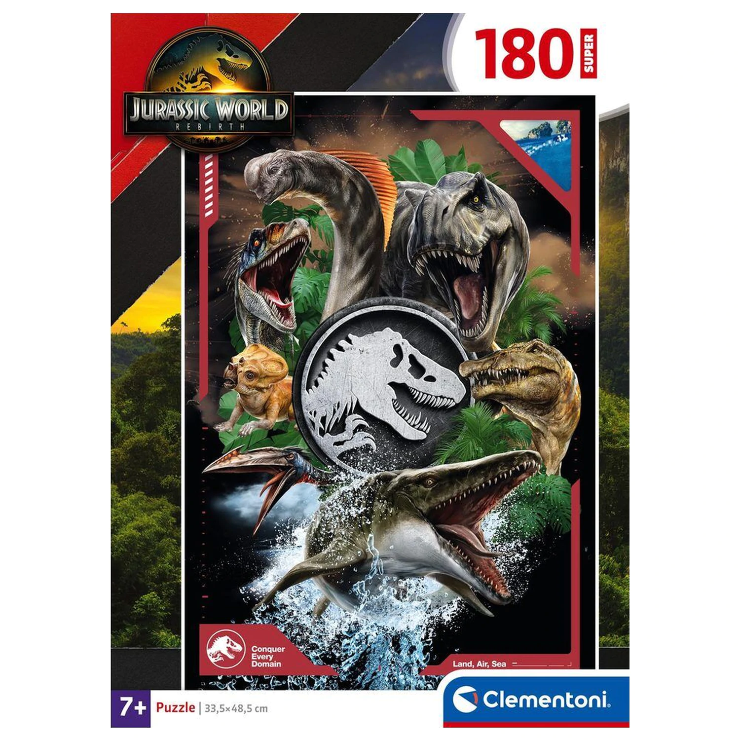 Jurassic World super puzzle 180 ks fotografii produktu