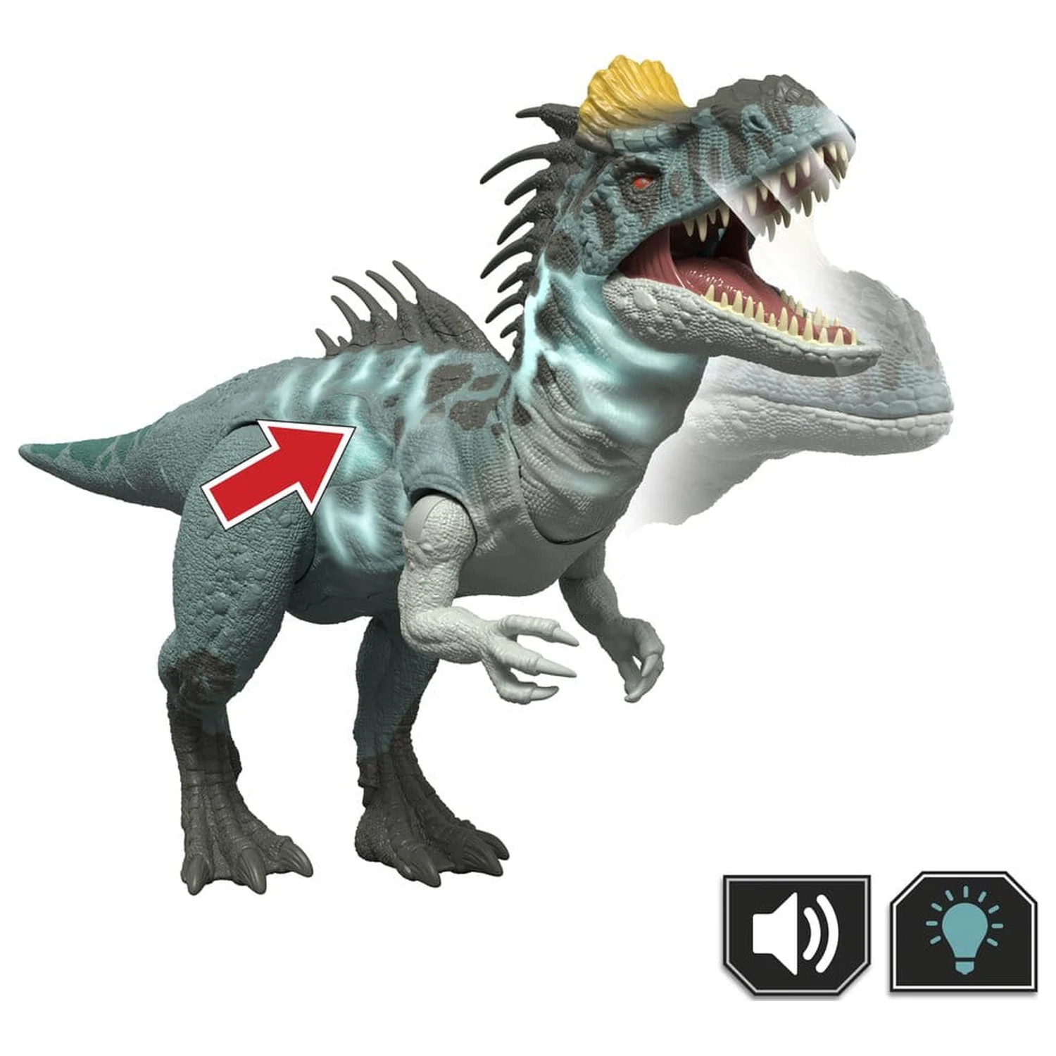 Jurassic World: Survival Action Figure Wild Roar Cryolophosaurus 37 cm fotografii produktu