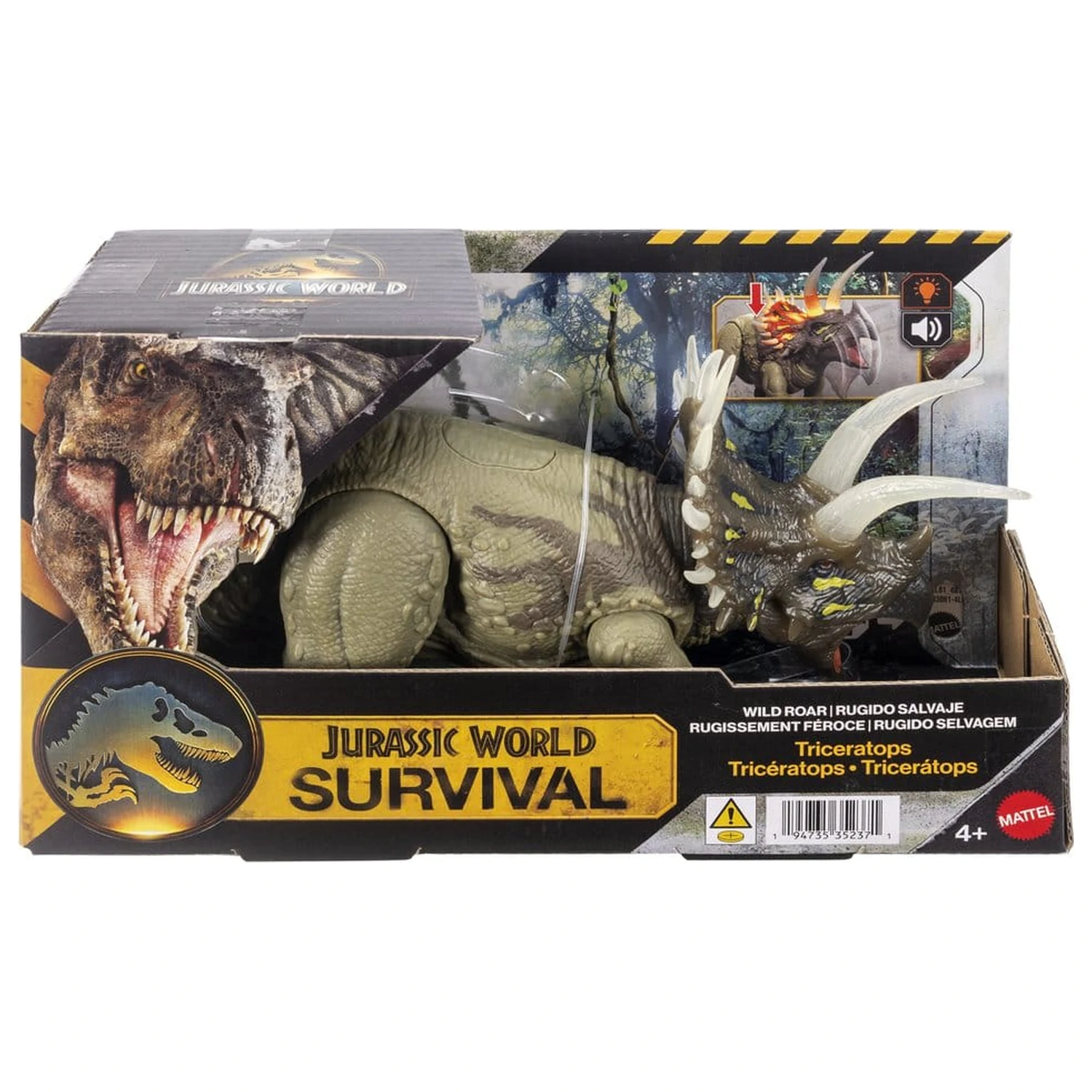Jurassic World: Survival Akční figurka Wild Roar Triceratops 31 cm fotografii produktu