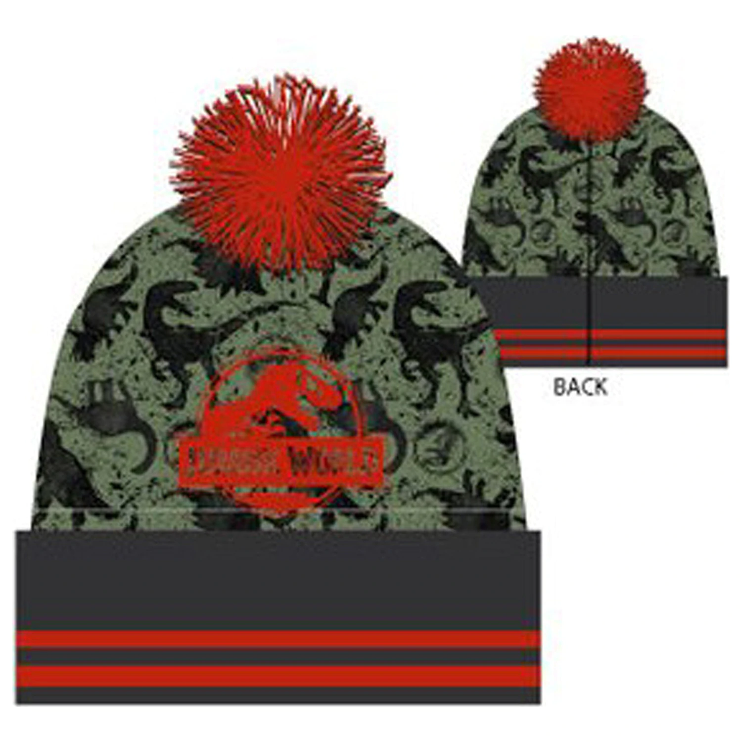 Jurassic World Territory Green dětská čepice 52 cm fotografii produktu