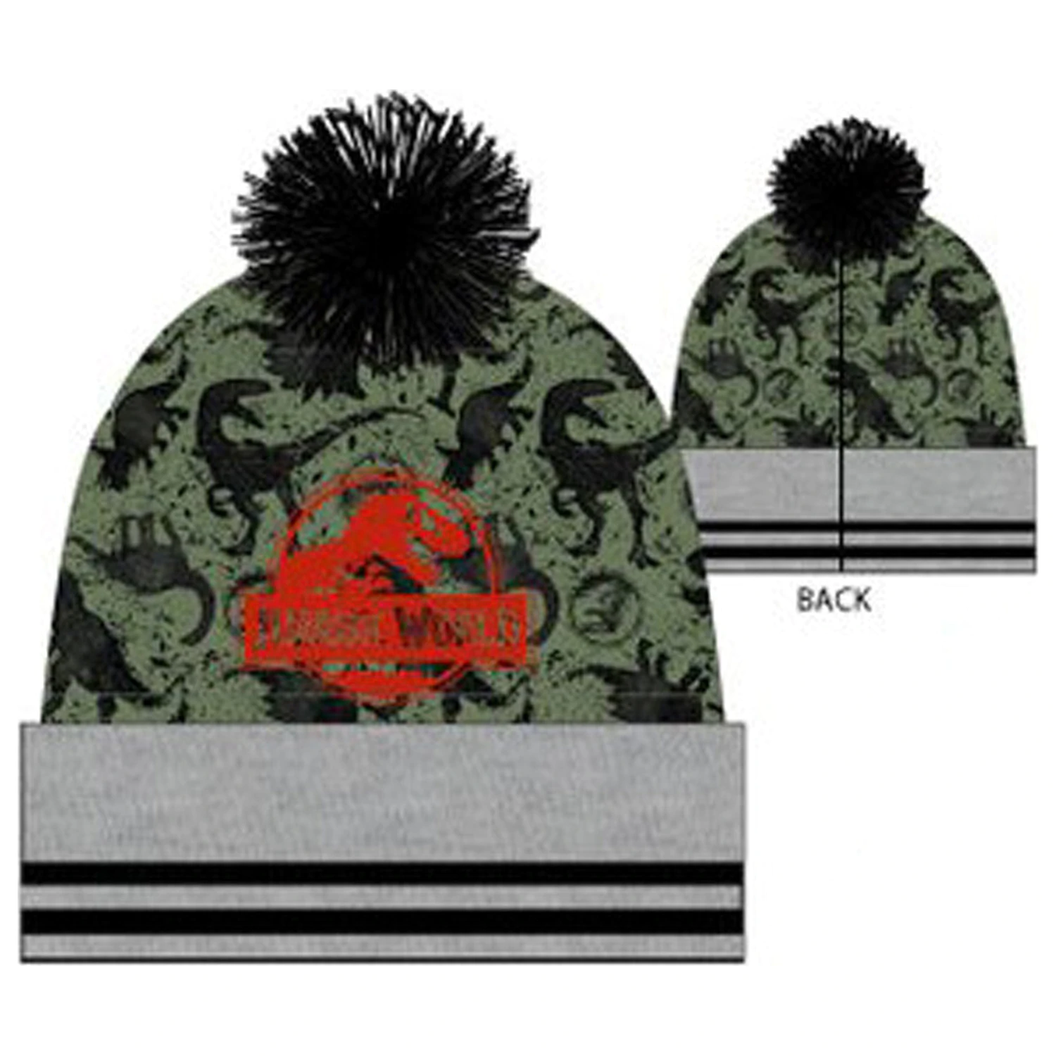 Jurassic World Territory Šedá Dětská čepice 54 cm fotografii produktu