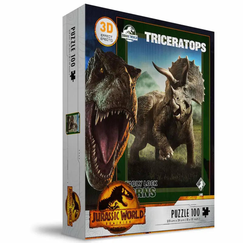 Jurassic World Triceratops 3D puzzle 100 dílků fotografii produktu