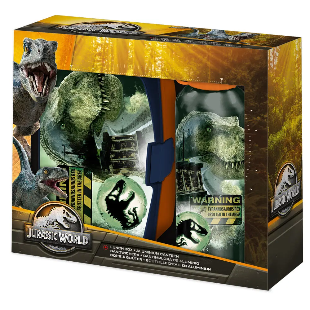 Jurassic World Box na oběd + hliníková láhev set 500ml fotografii produktu