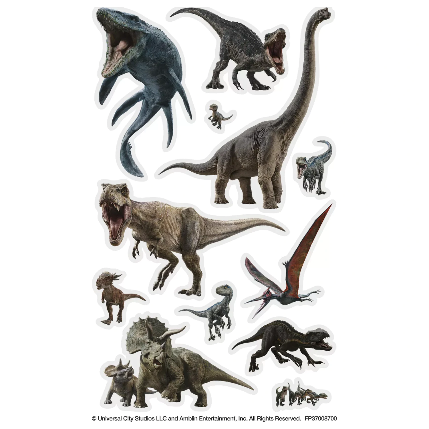 Jurassic World Wild Tetování 12 kusů fotografii produktu