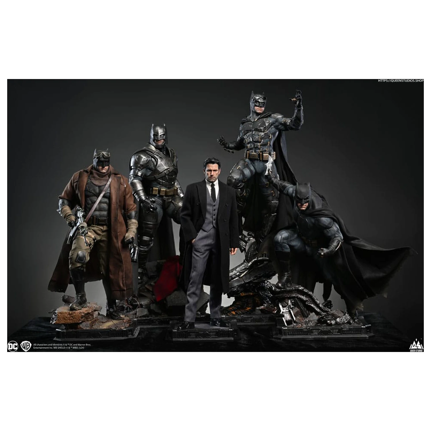 Justice League Socha 1/4 Bruce Wayne (Ben Affleck) 51 cm fotografii produktu