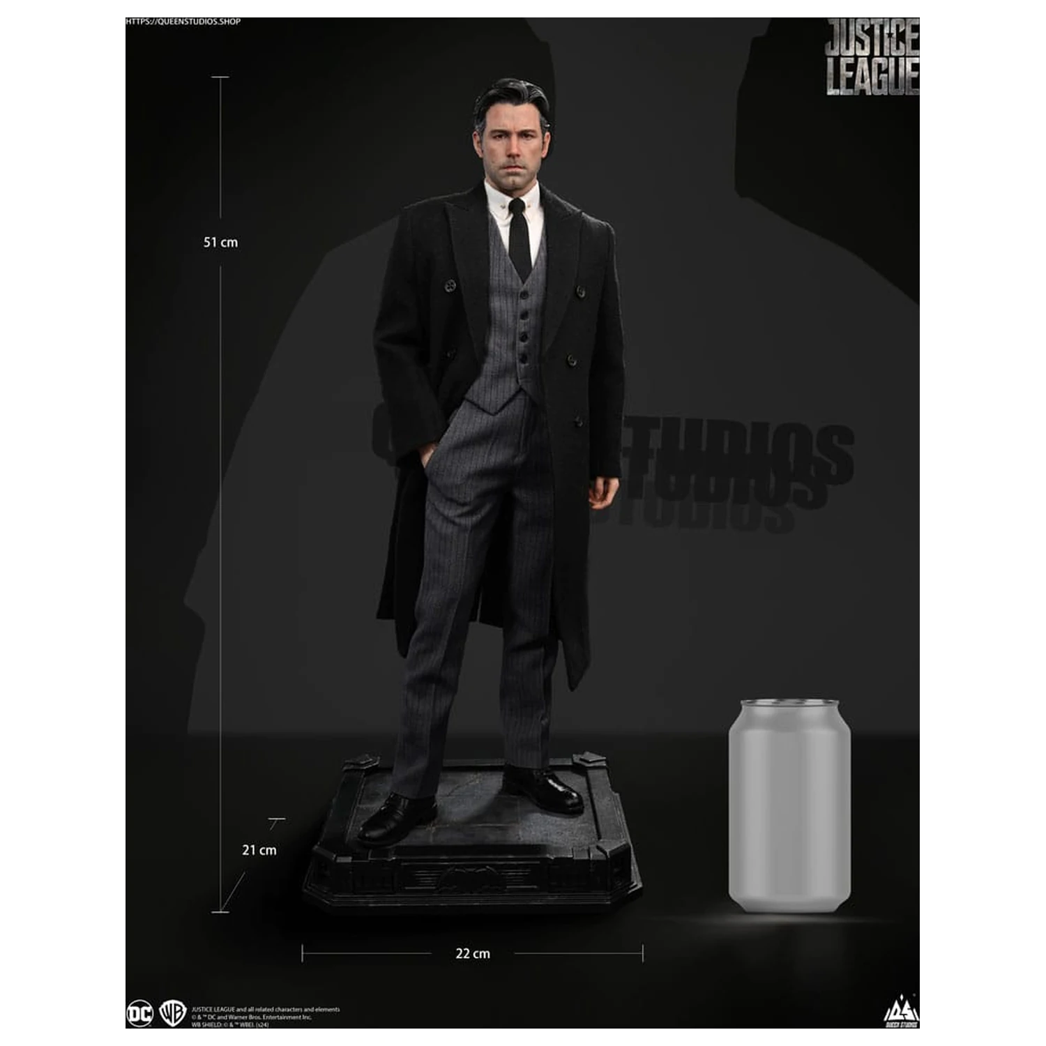 Justice League Socha 1/4 Bruce Wayne (Ben Affleck) 51 cm fotografii produktu