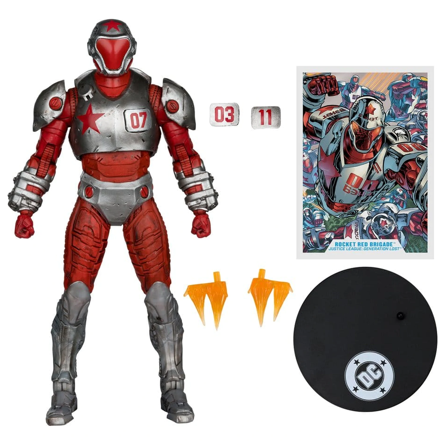 Justice League: Generation Lost DC Multiverse Akční figurka Rocket Red Brigade 18 cm fotografii produktu
