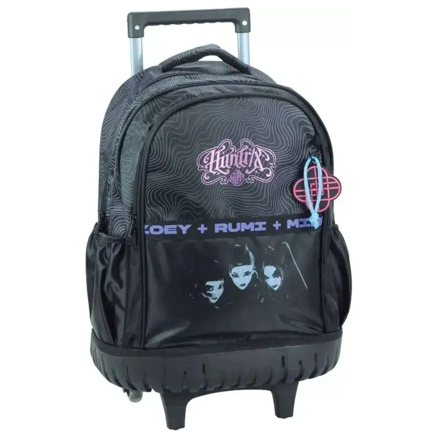 K-pop Demon Hunters Black Premium pojízdná školní taška, 46 cm fotografii produktu