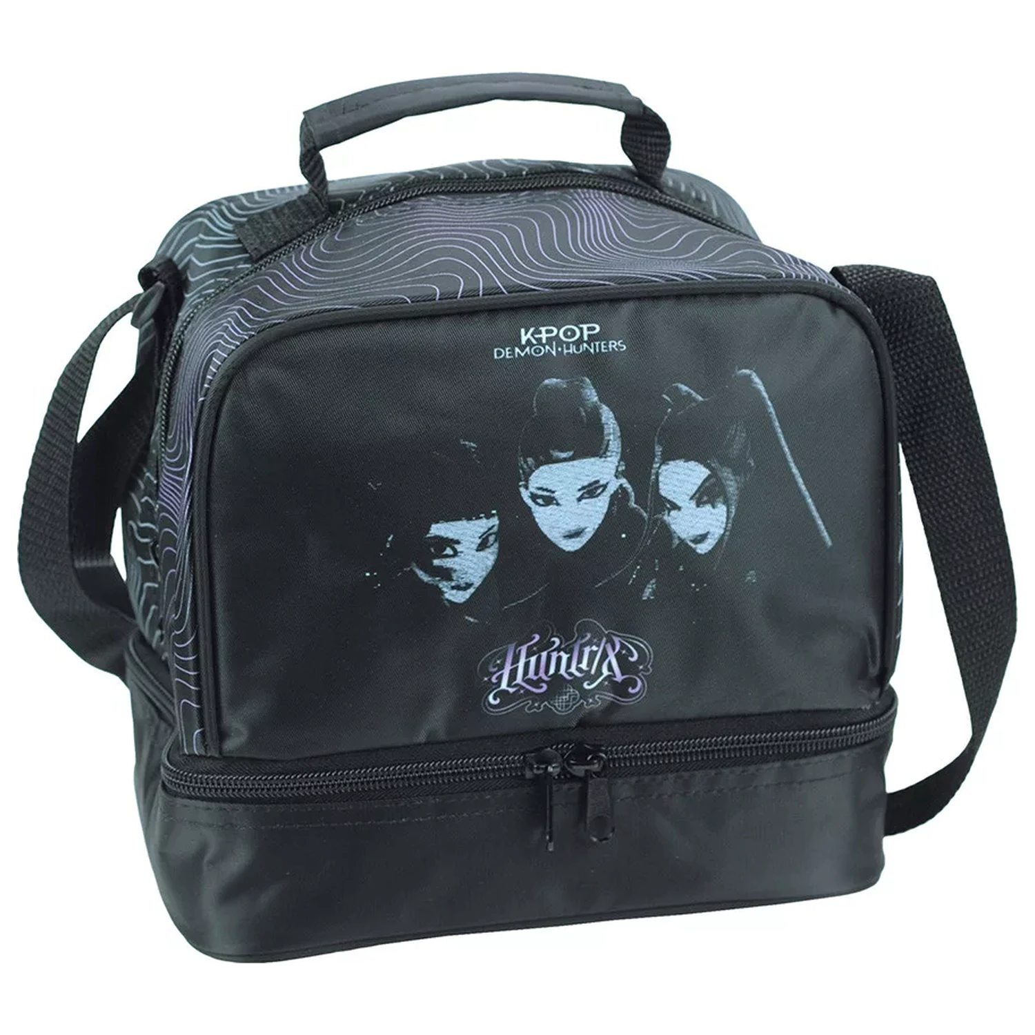 K-pop Demon Slayers černá termotaška na oběd 21 cm fotografii produktu