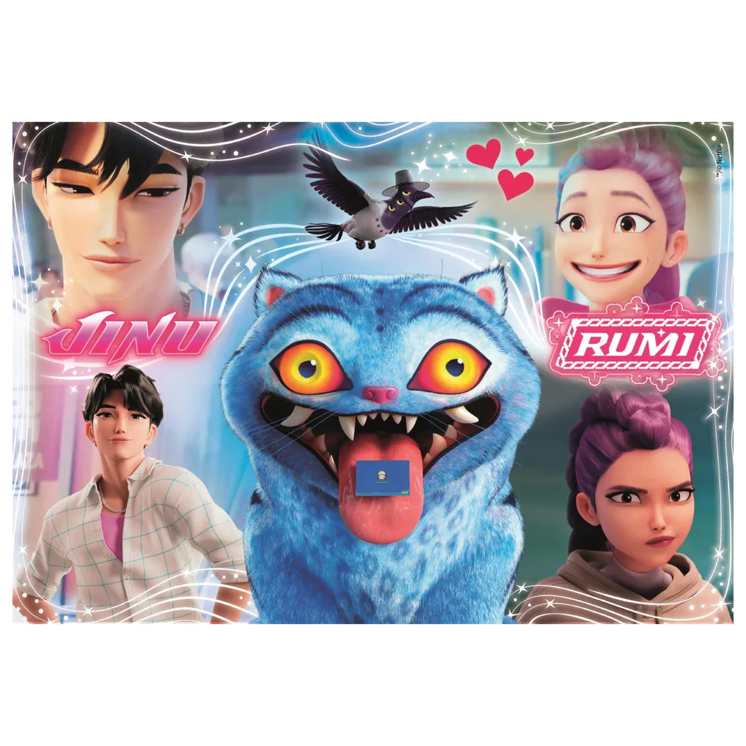 K-pop Demon Hunters Heart Hunter 104dílné Super puzzle fotografii produktu