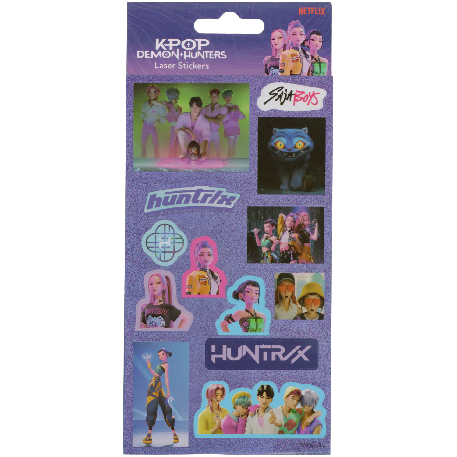 K-pop Demon Slayer Hunter X Huntrix holografická samolepka fotografii produktu