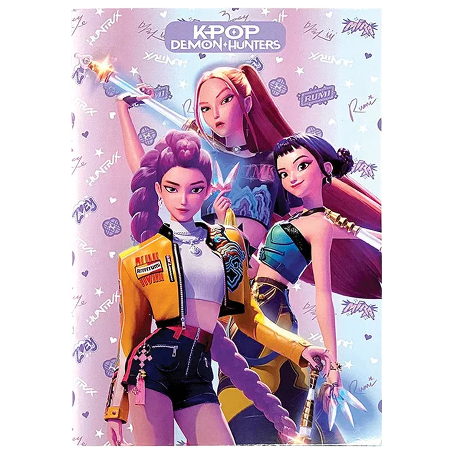 K-pop Demon Hunters Linkovaný A4 zápisník 50 listů fotografii produktu