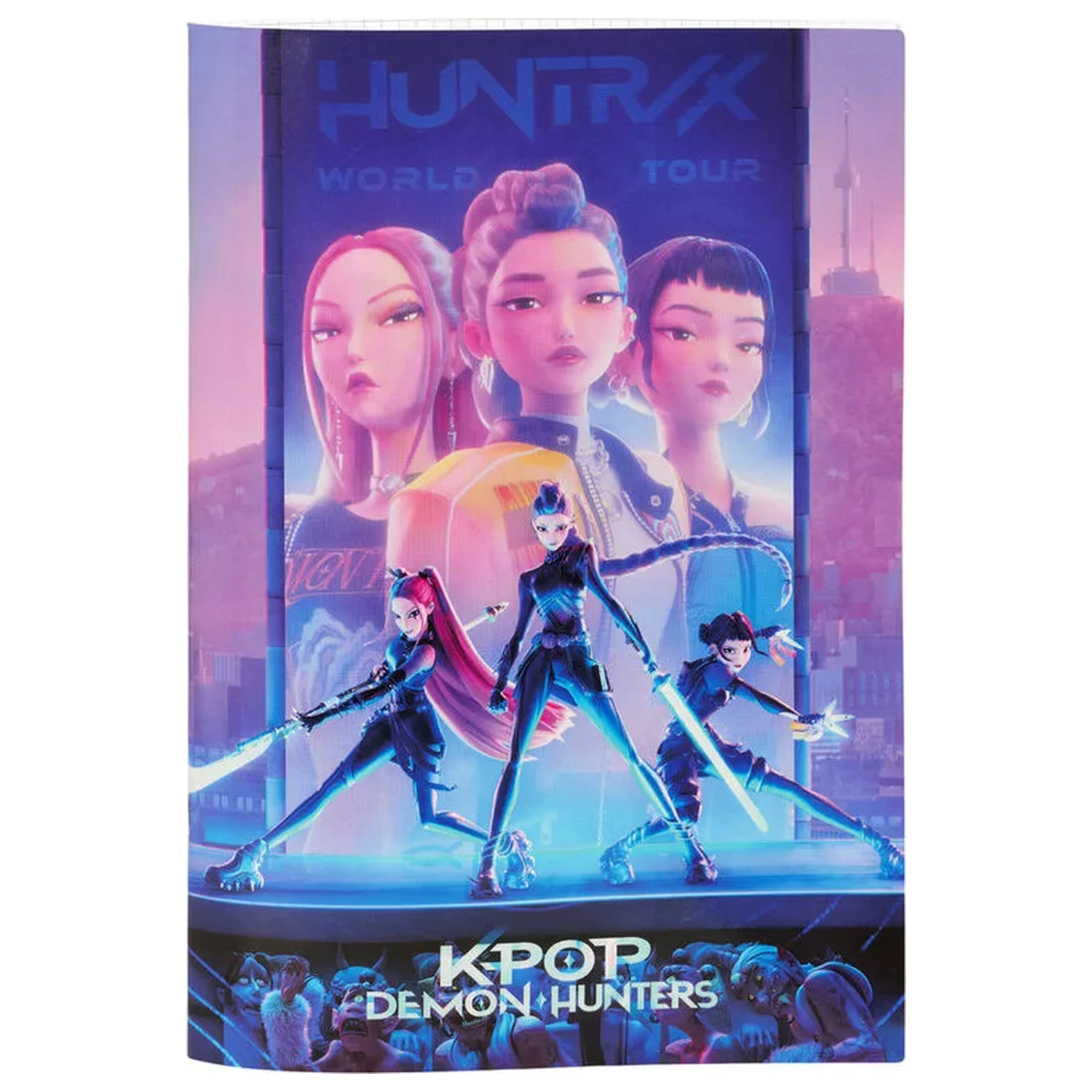 K-pop Demon Slayer Hunterx A4 čtverečkovaný zápisník fotografii produktu