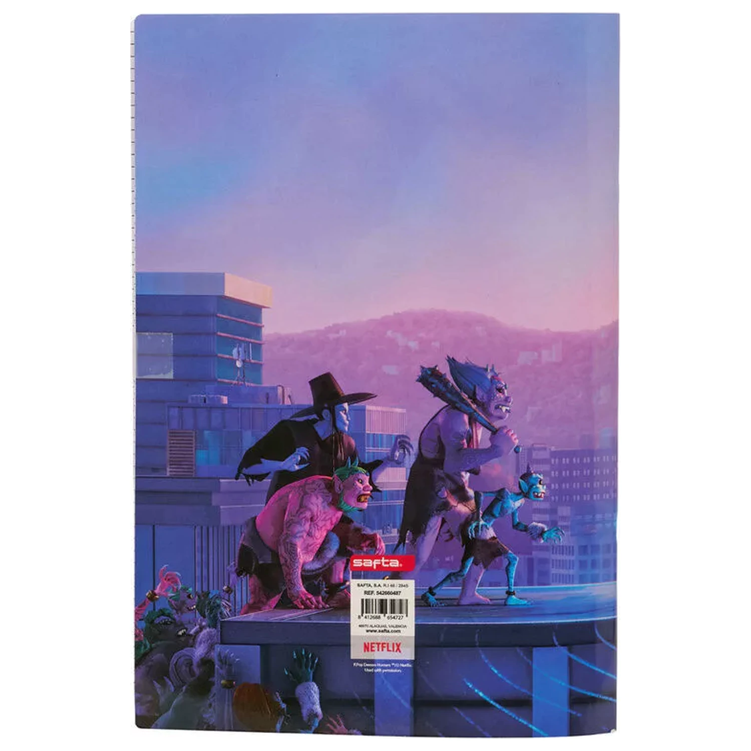 K-pop Demon Slayer Hunterx A4 čtverečkovaný zápisník fotografii produktu