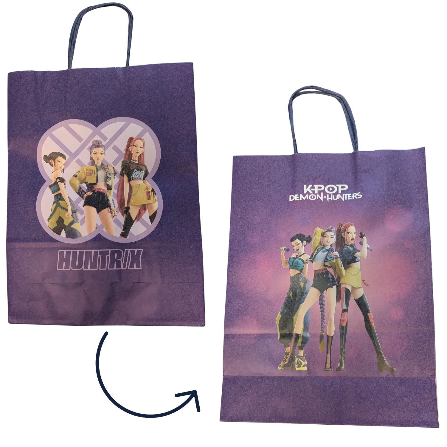 K-pop Demon Slayer Huntrix papírová dárková taška 32 cm fotografii produktu