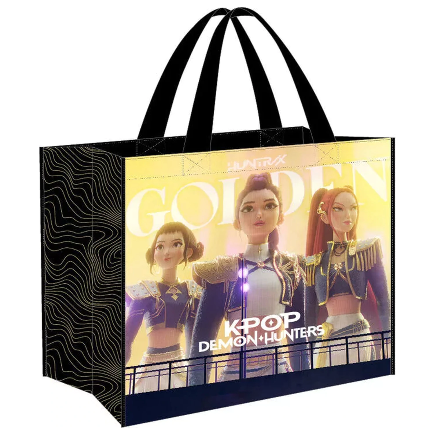K-pop Demon Hunters Negra nákupní taška 45 cm fotografii produktu