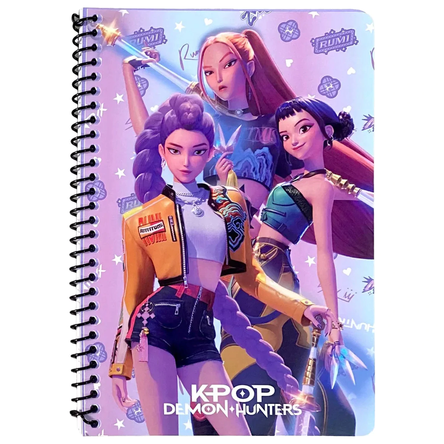 K-pop Demon Hunters Warrior Trio B/5 linkovaný spirálový sešit, 70 listů fotografii produktu