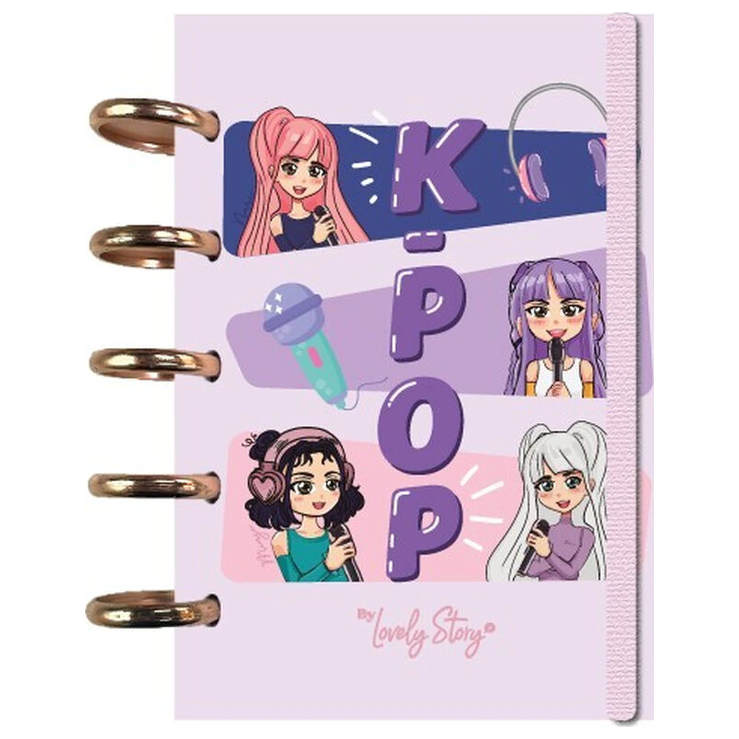 K-Pop růžový A6 zápisník fotografii produktu