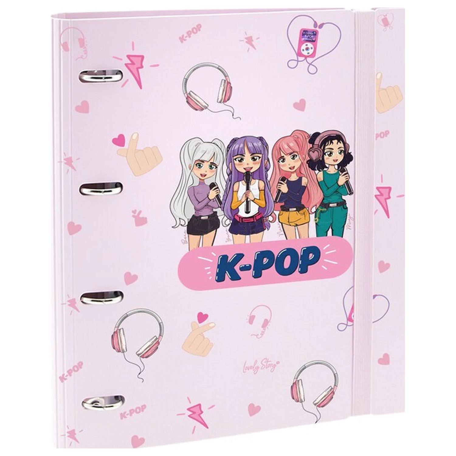 K-Pop Růžový smart pořadač fotografii produktu