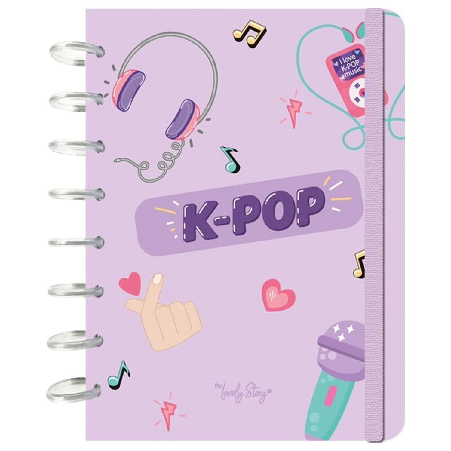K-Pop Lilac A5 zápisník fotografii produktu