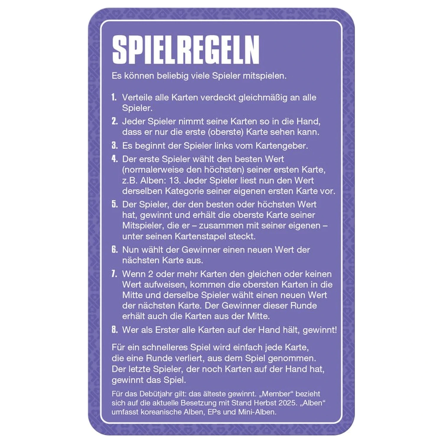 K-Pop Karetní hra Top Trumps *německá verze* fotografii produktu