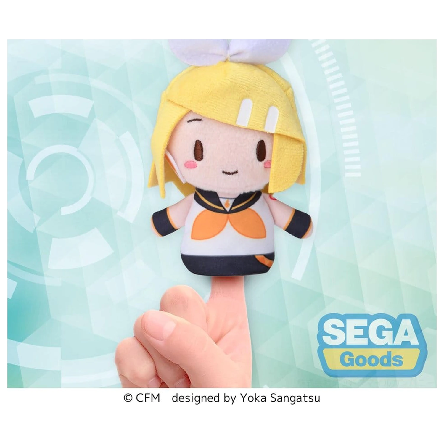 Kagamine Rin & Len Fuwa Petit Plush Kagamine Rin Prstový maskot 10 cm fotografii produktu