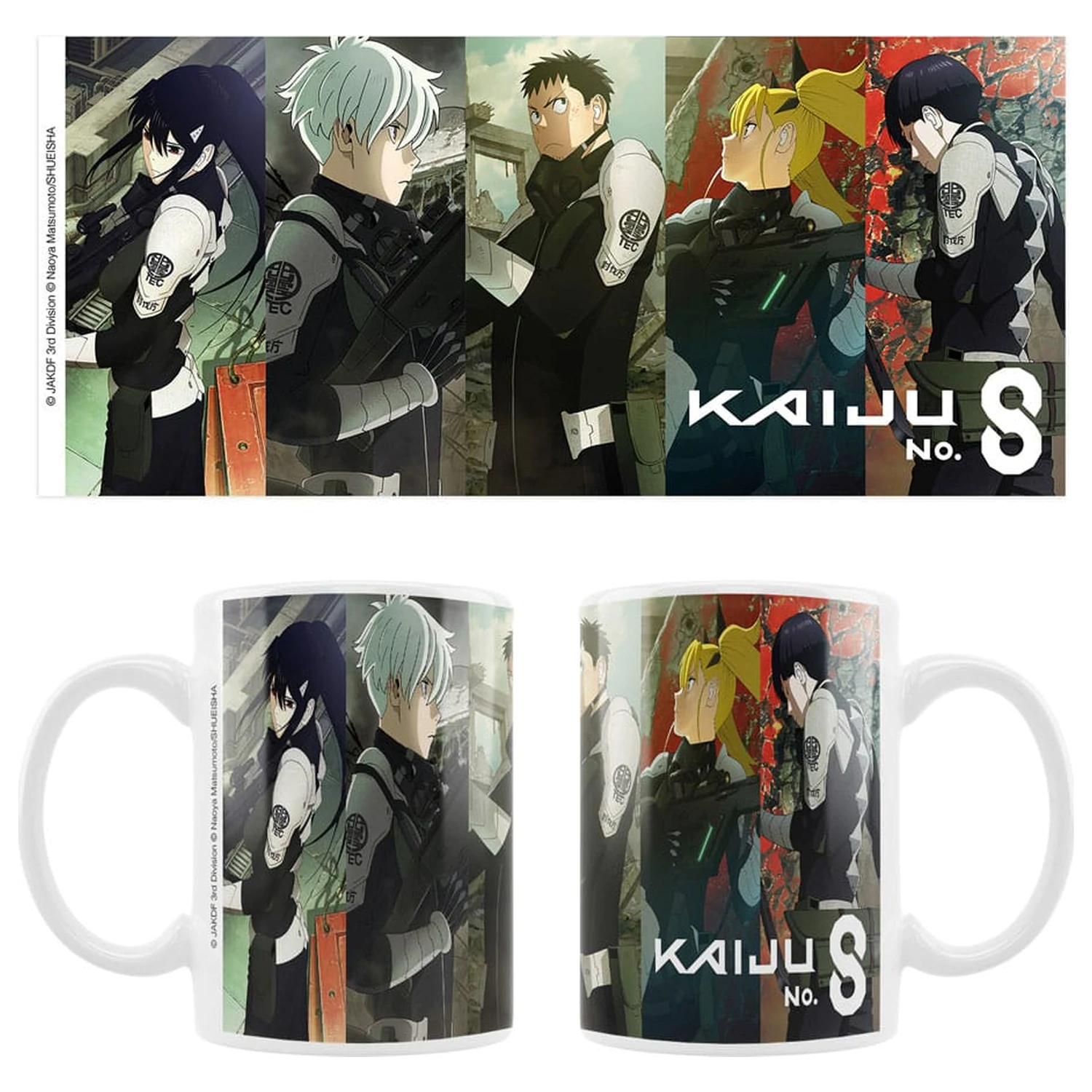 Kaiju No. 8 Keramický hrnek Mina, Reno, Kafka, Kikoru, Hoshina fotografii produktu