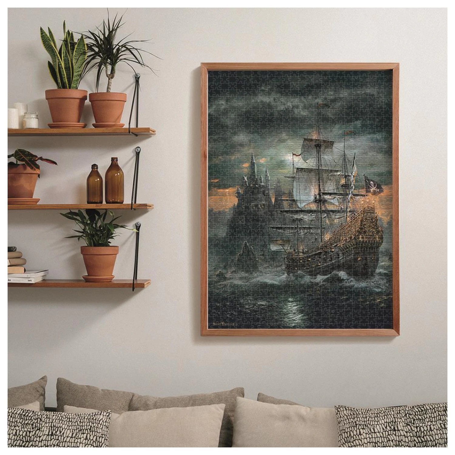 Skládačka Pirate Ship Haunted Seas s 1500 dílky fotografii produktu