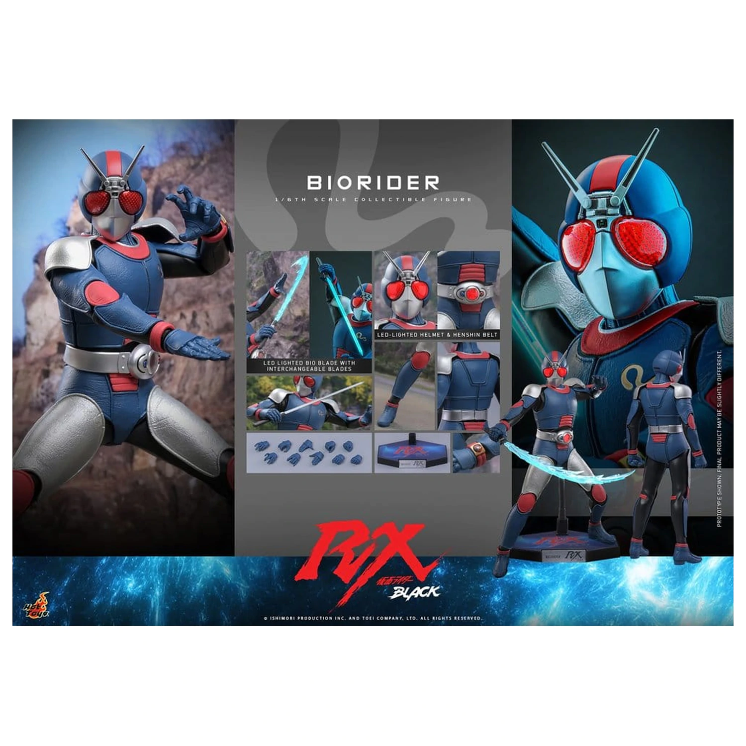 Kamen Rider Black RX akční figurka 1/6 BioRider 31 cm fotografii produktu