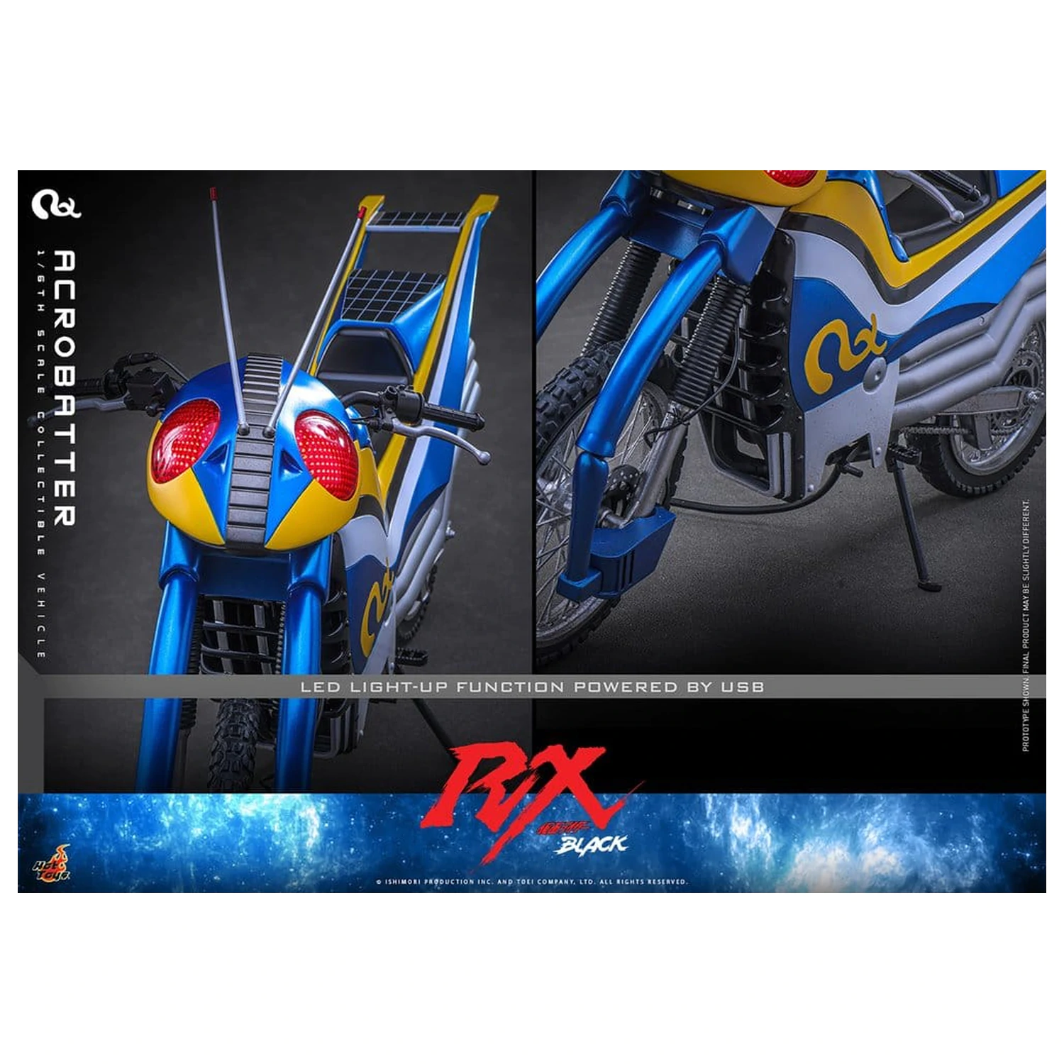 Kamen Rider Black RX Vozidlo 1/6 Acrobatter 38 cm fotografii produktu