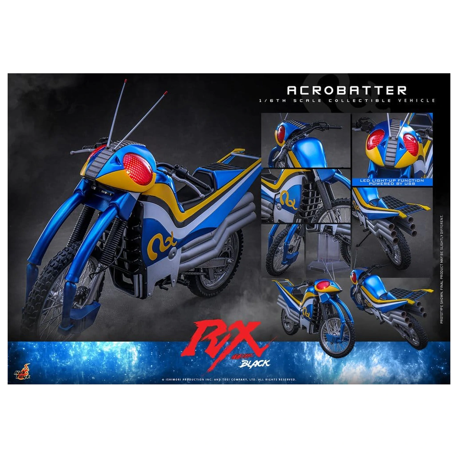 Kamen Rider Black RX Vozidlo 1/6 Acrobatter 38 cm fotografii produktu