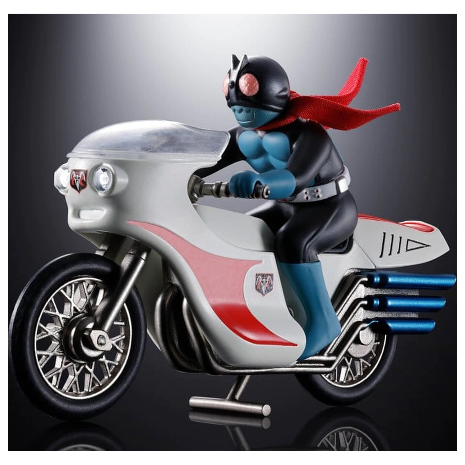 Kamen Rider Chogokin Kovová akční figurka Cyclone (Masked Rider 1) 9 cm fotografii produktu