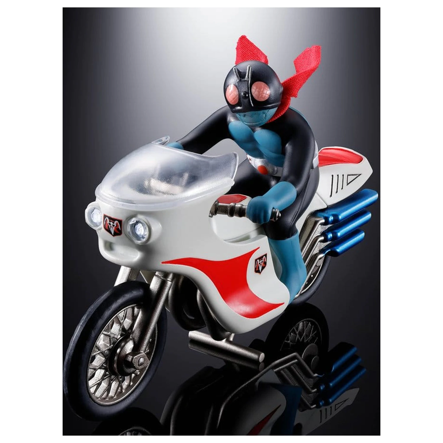 Kamen Rider Chogokin Kovová akční figurka Cyclone (Masked Rider 1) 9 cm fotografii produktu