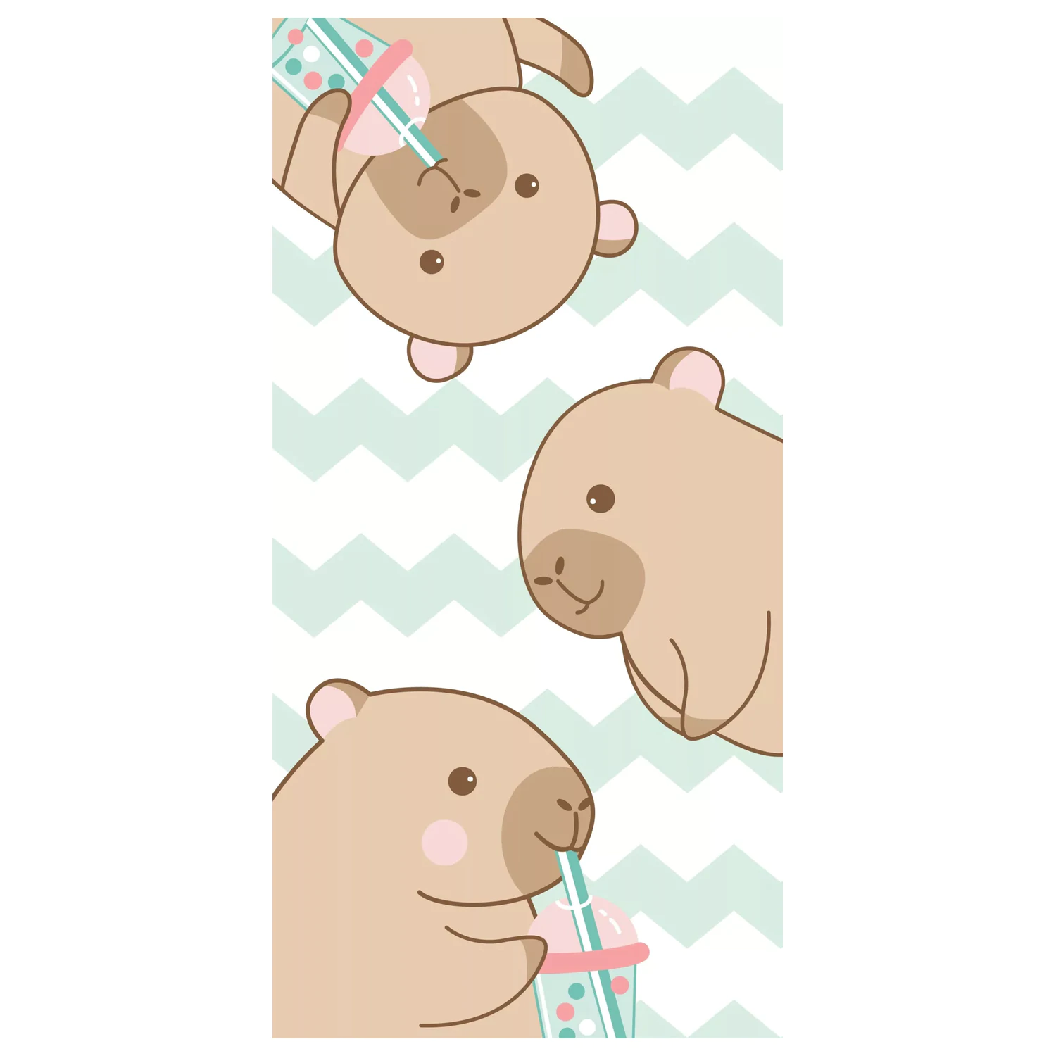 Osuška Capybara Bubble 70x140cm fotografii produktu
