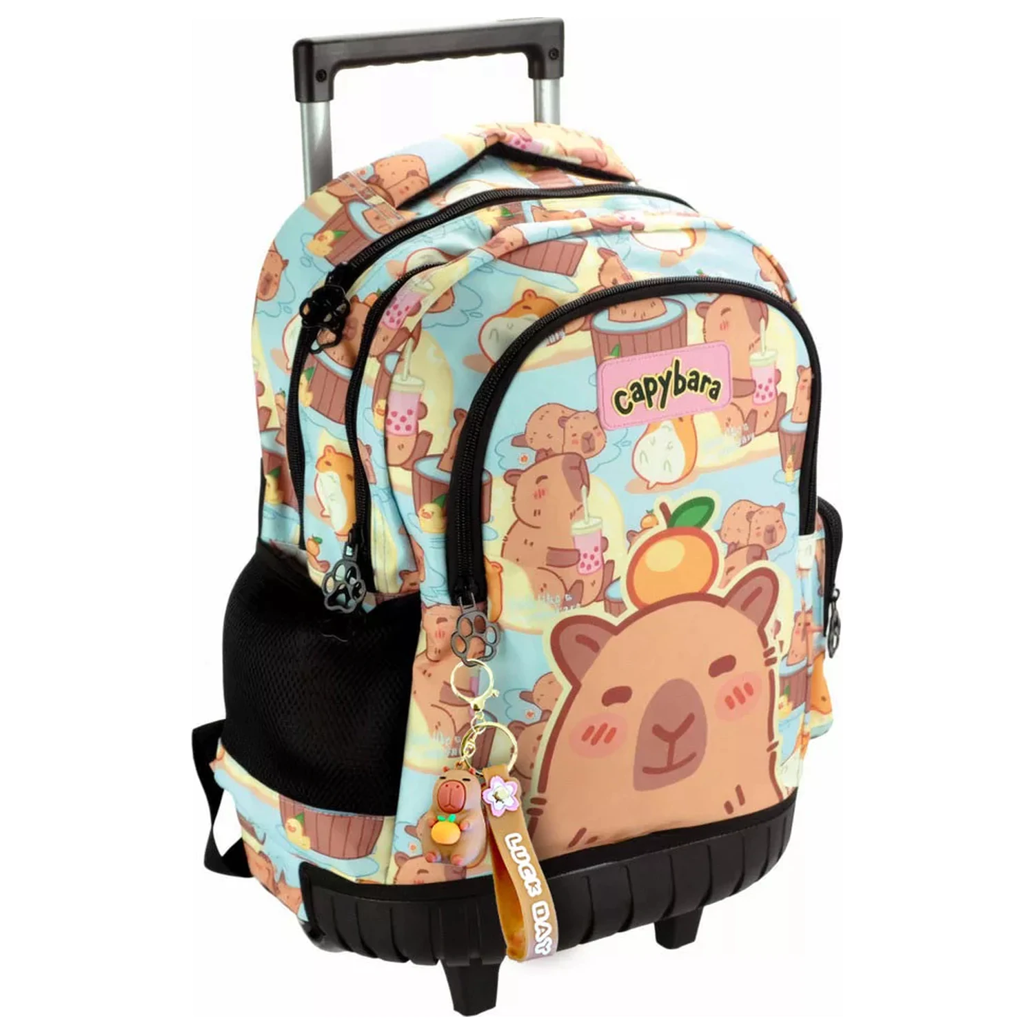 Capybara Chill prémiový rolovací školní batoh, taška 42 cm fotografii produktu
