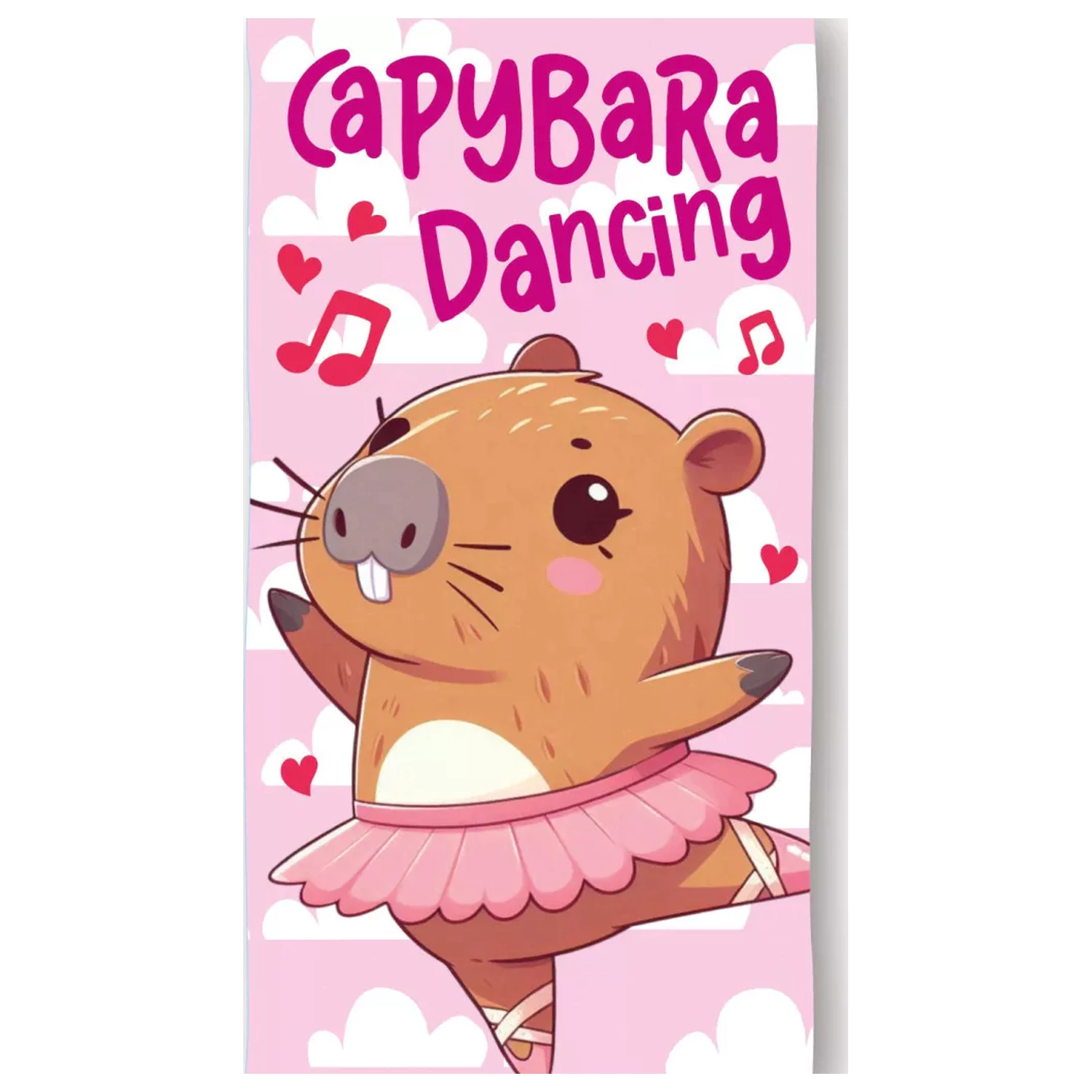 Capybara Tančící Ručník 70x140cm fotografii produktu