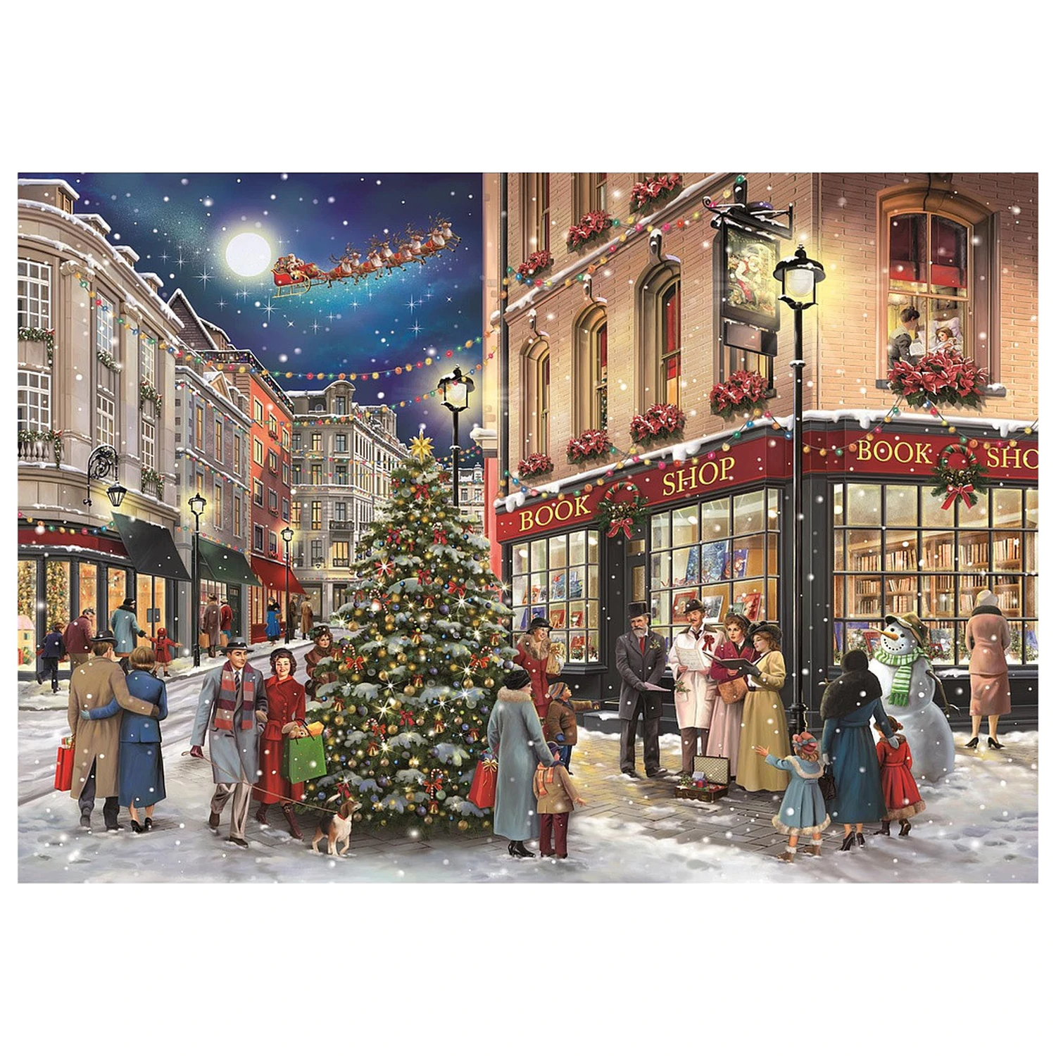 Christmas Stroll puzzle, 1000 dílků fotografii produktu