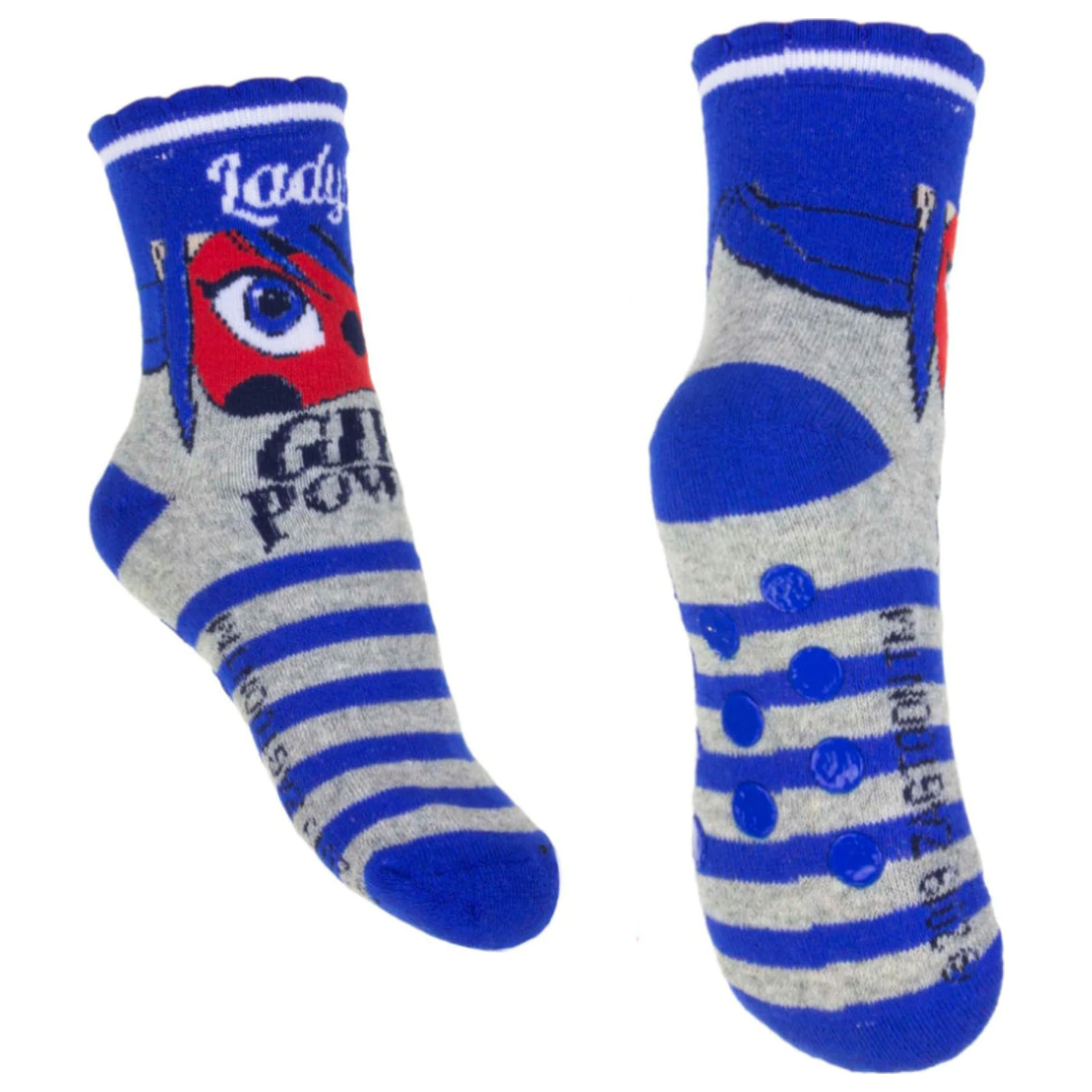 Miraculous: Tales of Ladybug & Cat Noir Adventures Girl Power dětské tlusté protiskluzové ponožky 31/34 fotografii produktu