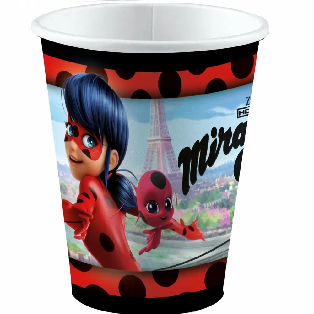 Miraculous Ladybug and Cat Noir Adventures Papírové kelímky 8 ks 250 ml fotografii produktu