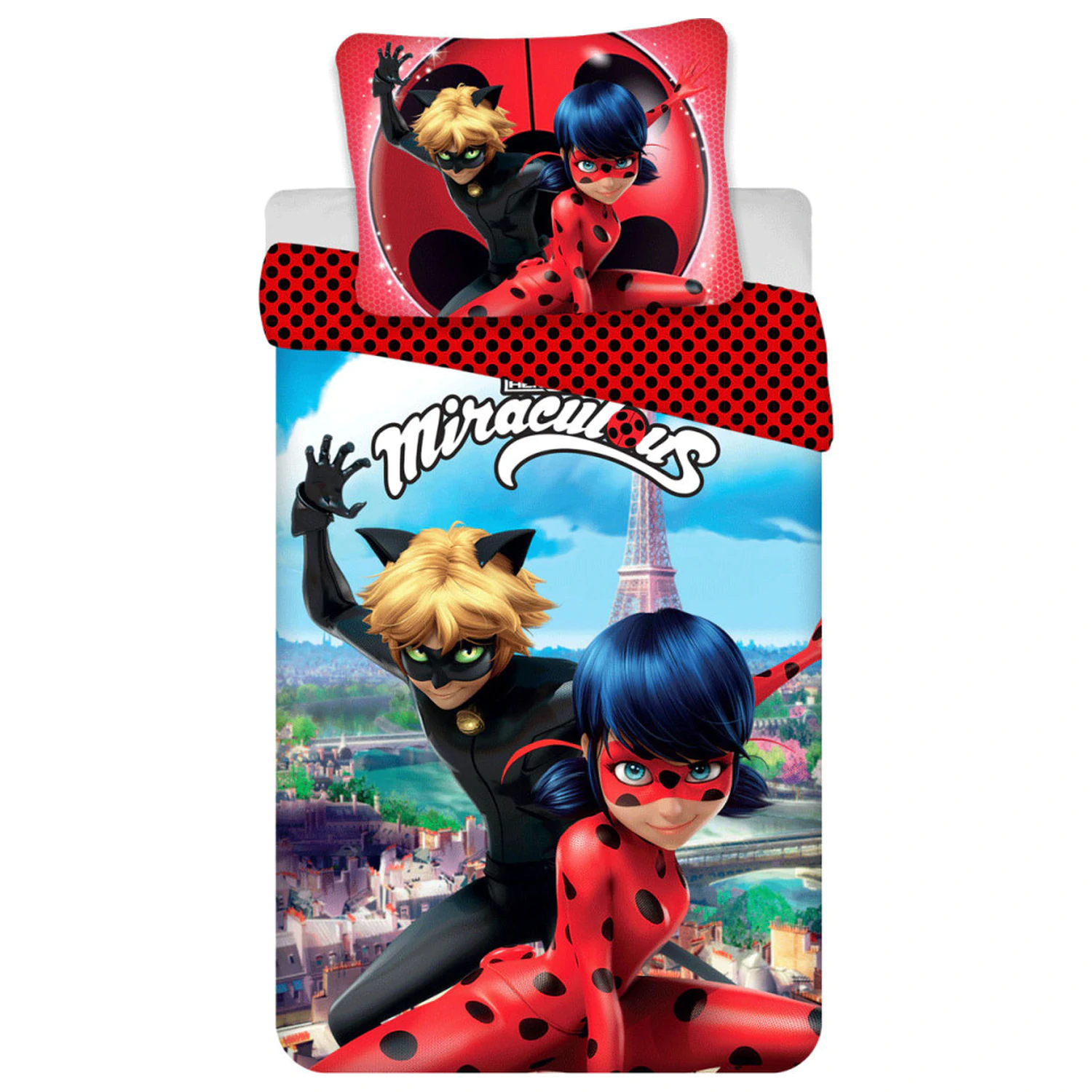 Miraculous: Tales of Ladybug & Cat Noir Paříž povlak na peřinu fotografii produktu