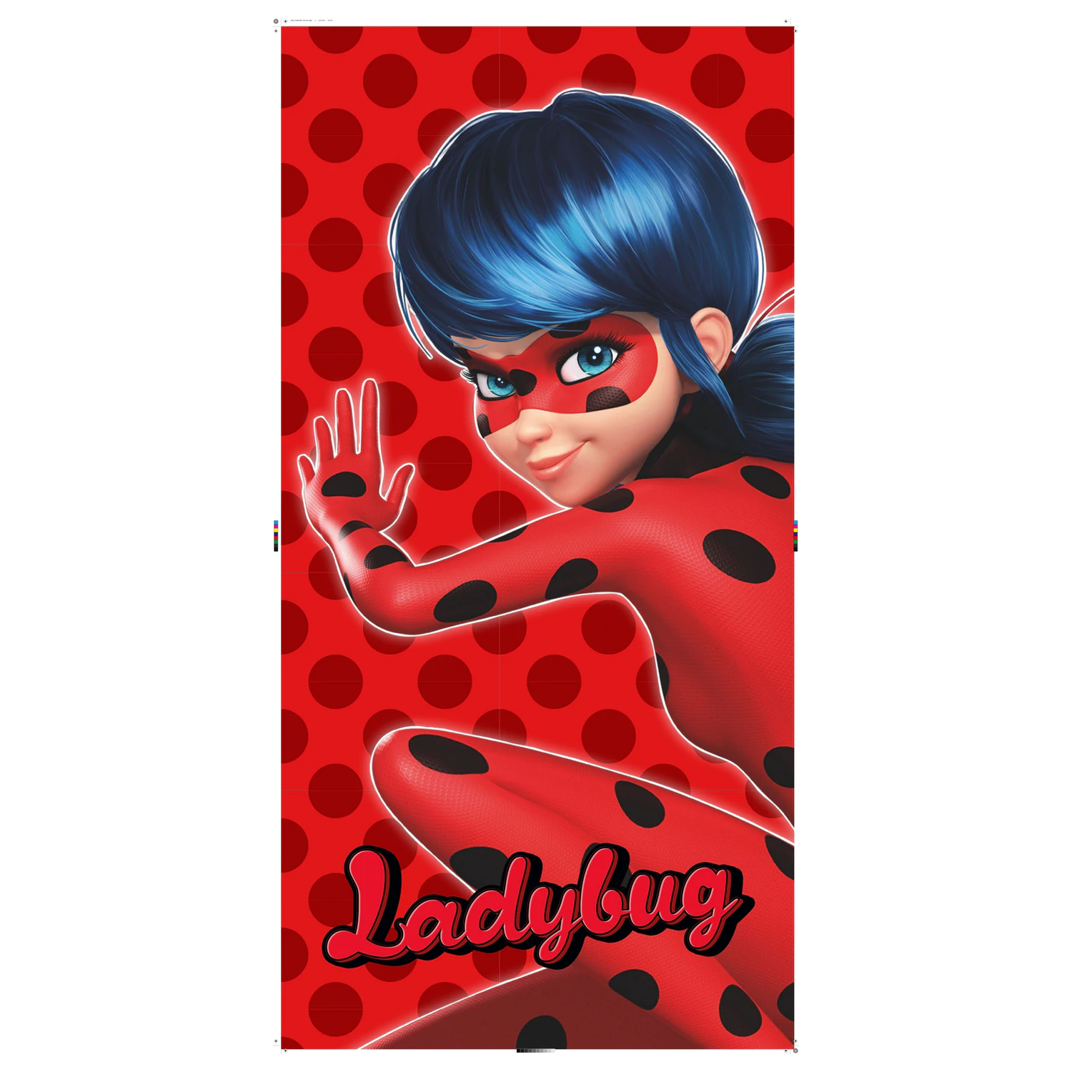 Miraculous Ladybug and Cat Noir Adventures Červené tečky Ručník fotografii produktu