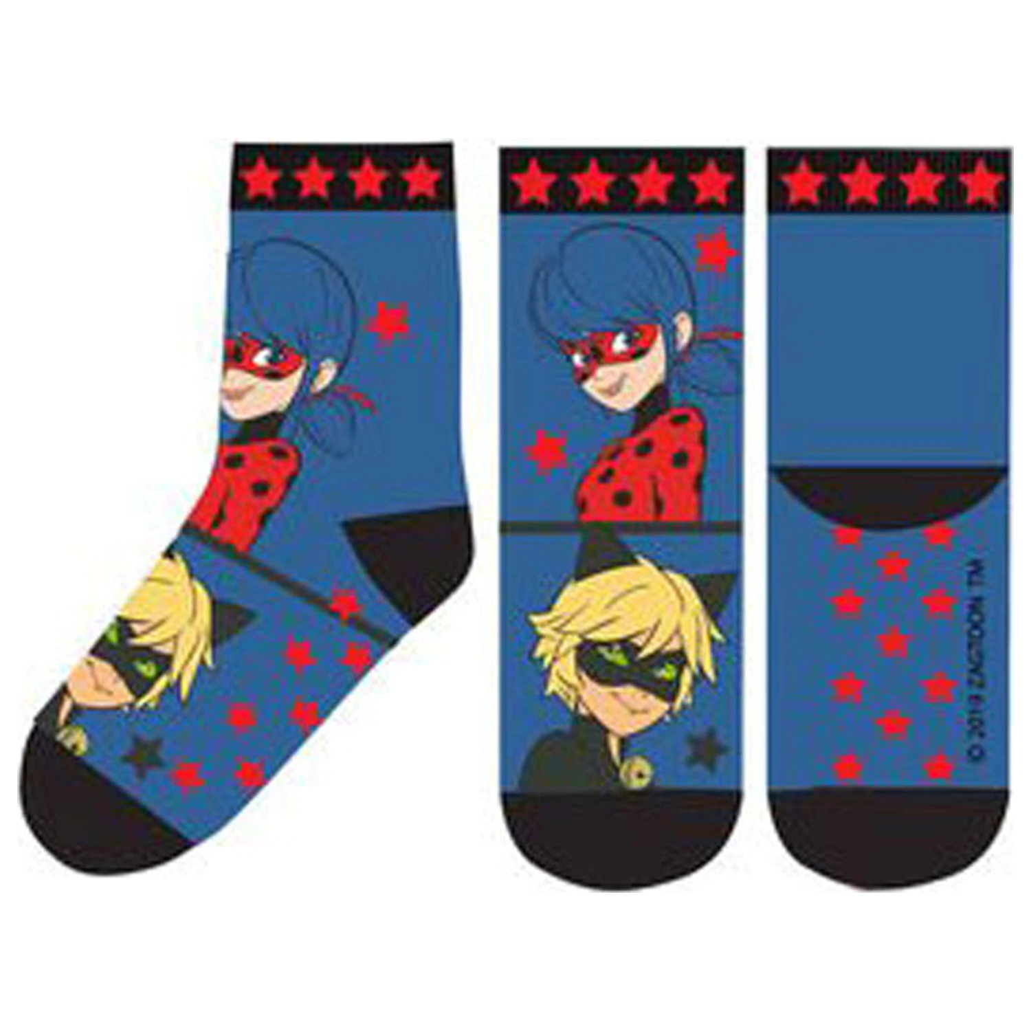 Miraculous Ladybug and Cat Noir Adventures Stars Dětské silné protiskluzové ponožky 27/30 fotografii produktu