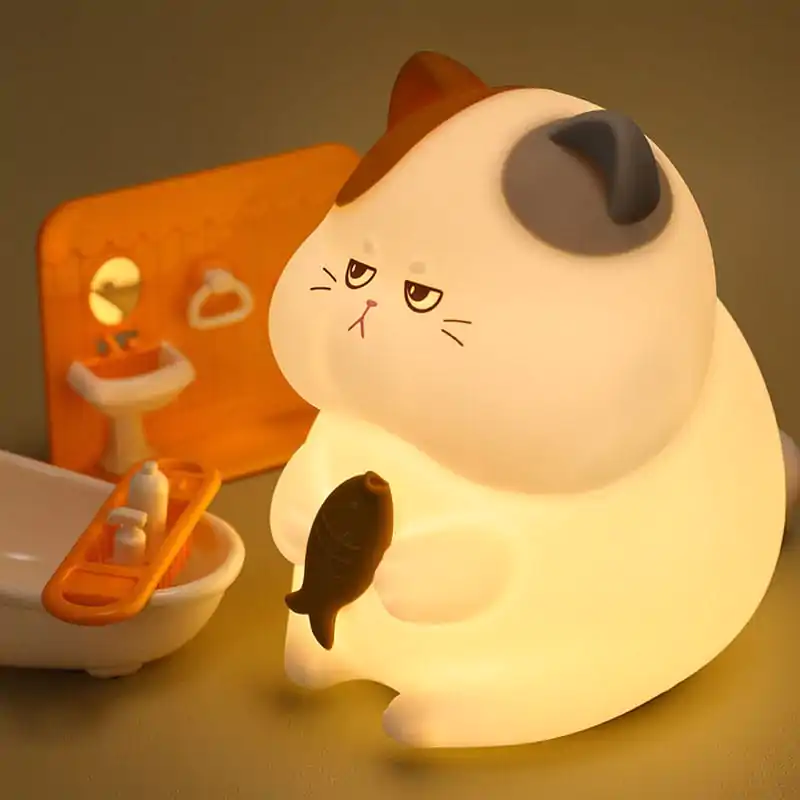 Kawaii 3D Noční světlo Legrační Kočka fotografii produktu