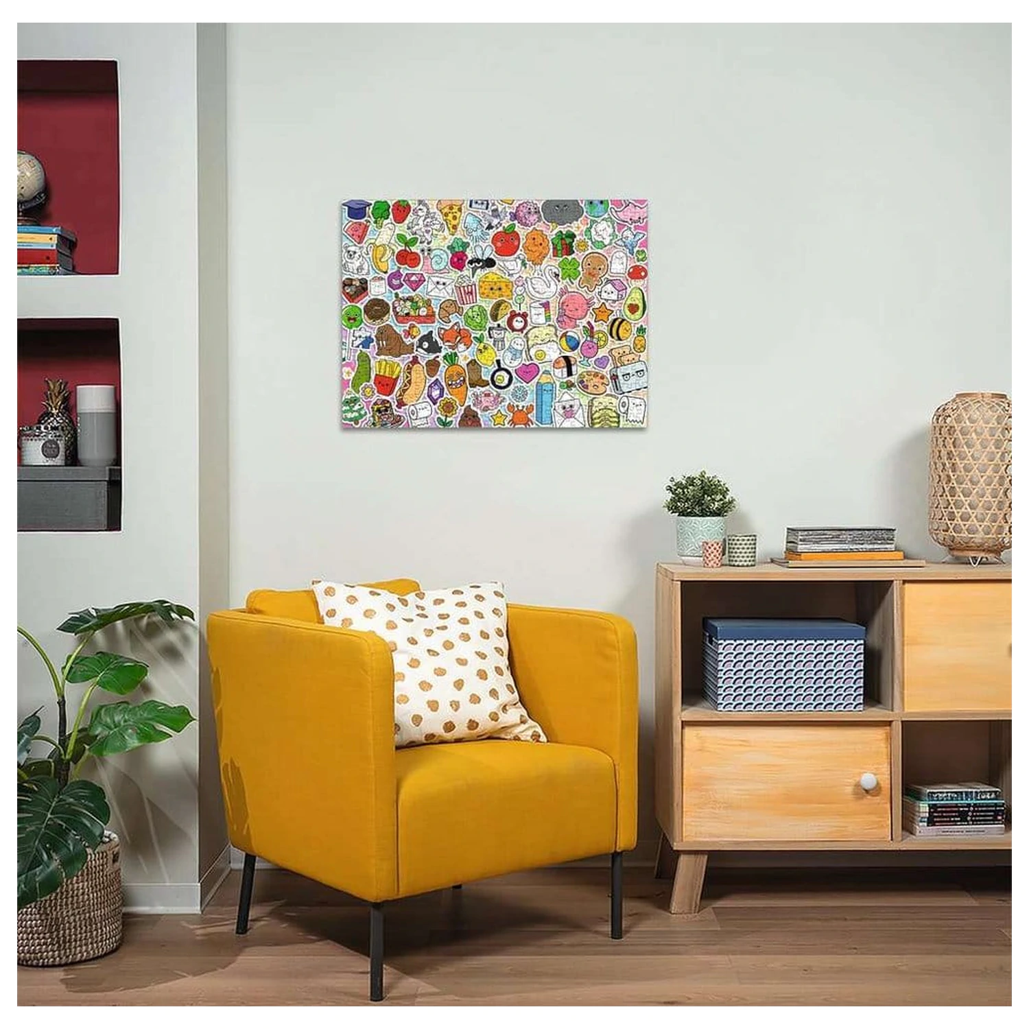 Kawaii Jigsaw Puzzle Roztomilý Kawaii Chaos (500 kusů) fotografii produktu