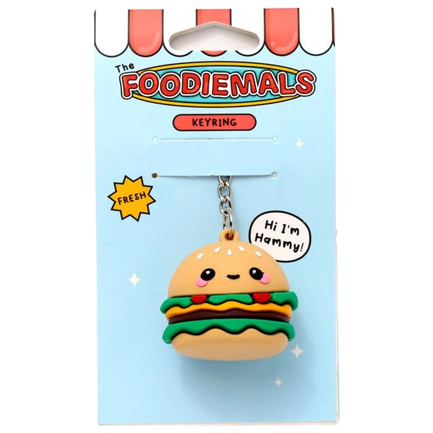 KAWAII Hammy the Burger PVC 3D klíčenka fotografii produktu