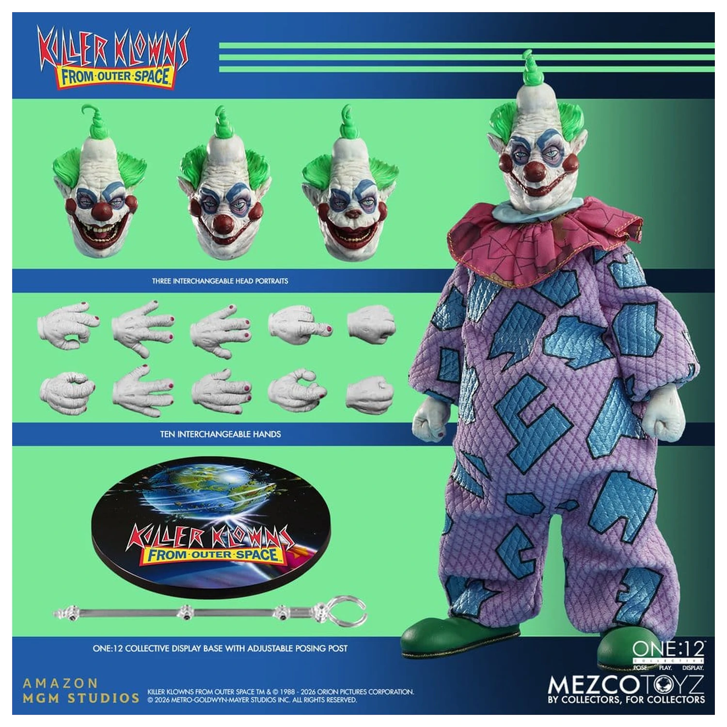 Killer Klowns From Outer Space One:12 Collective akční figurka 1/12 Jumbo 17 cm fotografii produktu