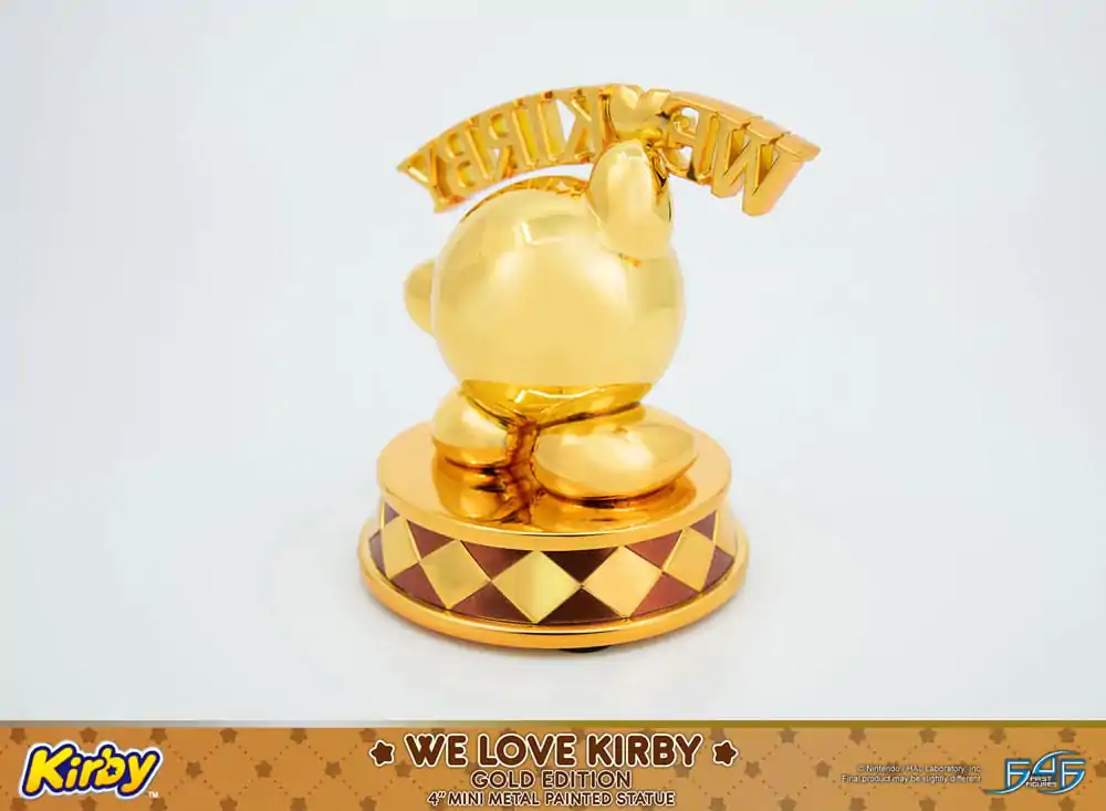 Kirby DieCast Statue We Love Kirby Gold Edition 10 cm fotografii produktu