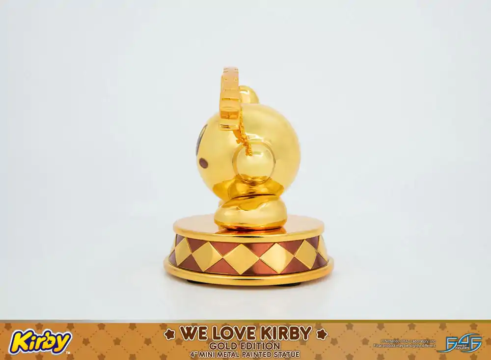 Kirby DieCast Statue We Love Kirby Gold Edition 10 cm fotografii produktu