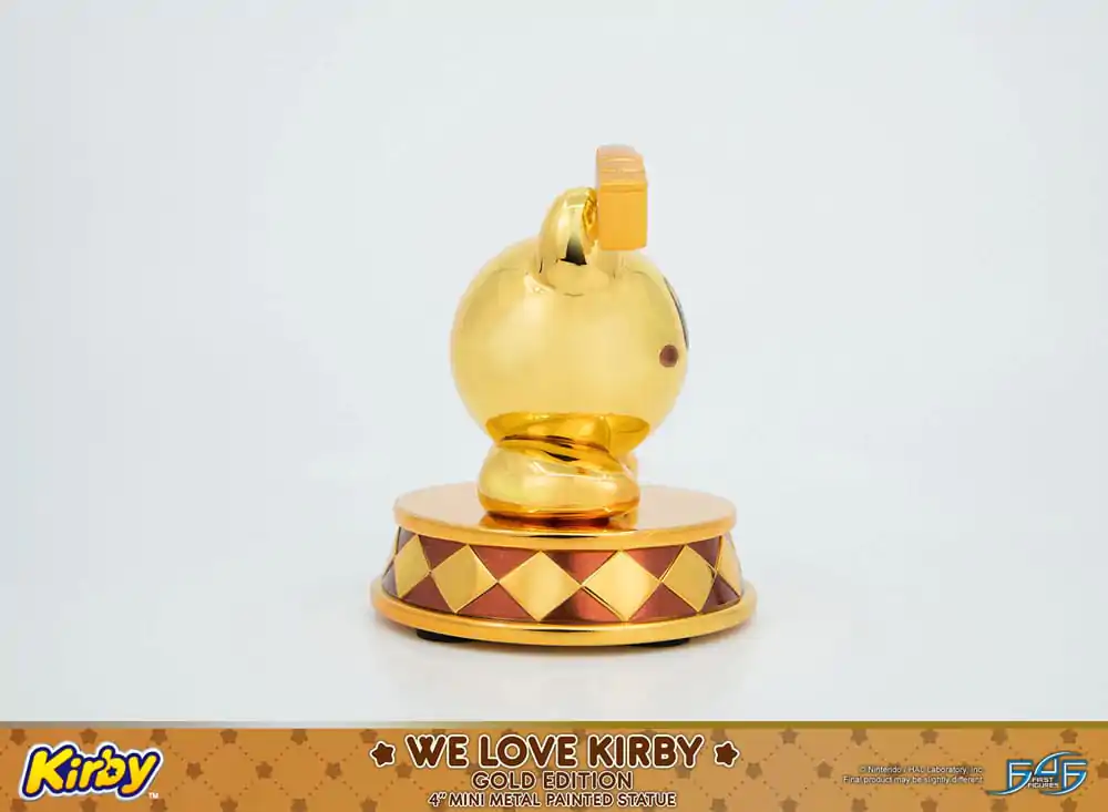 Kirby DieCast Statue We Love Kirby Gold Edition 10 cm fotografii produktu