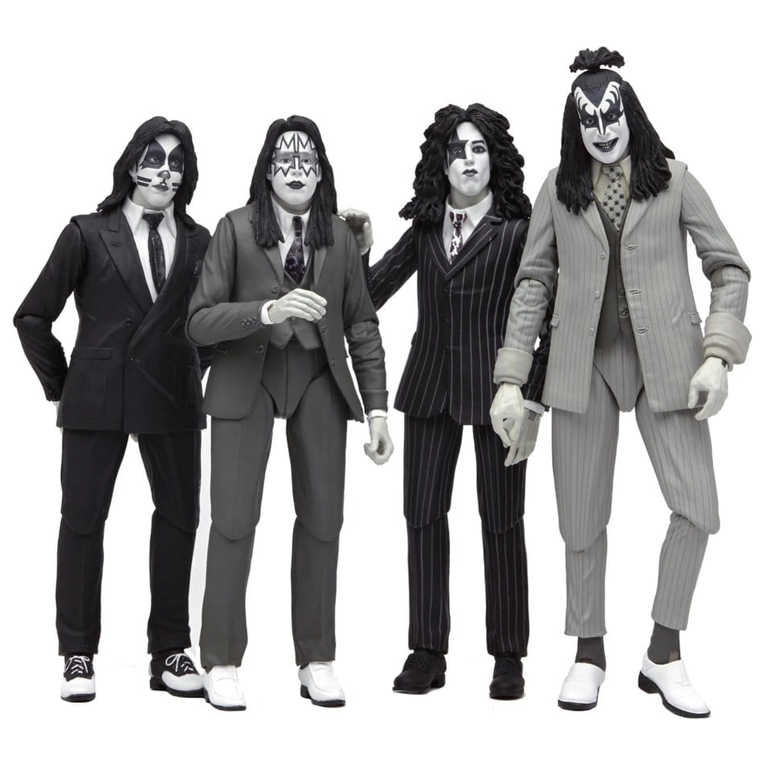 KISS akční figurky 4-balení Album Cover Dressed to Kill 18 cm fotografii produktu
